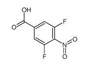 3,5-二氟-4-硝基苯甲酸结构式