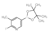 2-Fluoro-3-methylpyridine-5-boronic acid, pinacol ester Structure