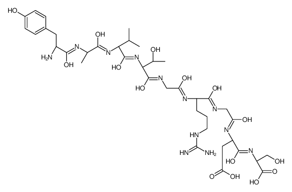 tyrosyl-alanyl-valyl-threonyl-glycyl-arginyl-glycyl-aspartyl-serine结构式