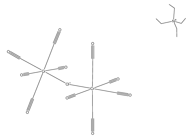 [NEt4][(Cr(CO)5)2(μ-Cl)]结构式