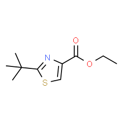 2-tert-Butyl-4-thiazolecarboxylic Acid Ethyl Ester Structure