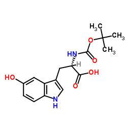 Boc-5-羟基-l-色胺结构式