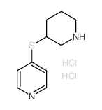 4-(Piperidin-3-ylthio)pyridine 2HCl Structure