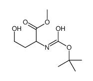 Methyl N-{[(2-methyl-2-propanyl)oxy]carbonyl}homoserinate Structure