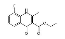 ethyl 8-fluoro-2-methyl-4-oxo-1,4-dihydroquinoline-3-carboxylate Structure