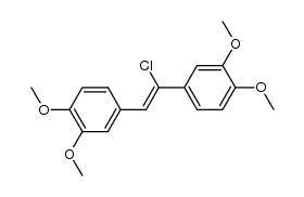 (Z)-4,4'-(1-chloroethene-1,2-diyl)bis(1,2-dimethoxybenzene)结构式