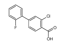 2-氯-4-(2-氟苯基)苯甲酸结构式