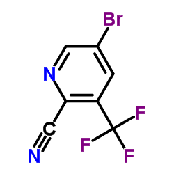 5-Bromo-2-cyano-3-(trifluoromethyl)pyridine Structure