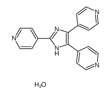 4,4',4''-(1H-imidazole-2,4,5-triyl)tripyridine hydrate Structure