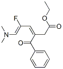 Penta-2,4-dienecarboxylic acid, 2-benzoyl-4-fluoro-5-dimethylamino-, e thyl ester Structure