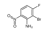 2-溴-3-氟-6-硝基苯胺结构式