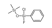 1,1,1-trimethyl-3-phenyl-3-chloro-3-fluorodisiloxane结构式