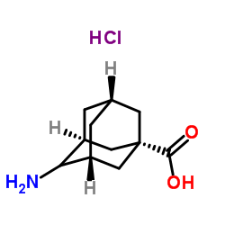 4-氨基-1-羧基金刚烷盐酸盐(消旋)结构式