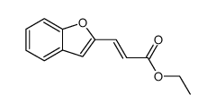 (E)-3-benzofuran-2-yl-acrylic acid ethyl ester结构式