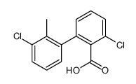 2-chloro-6-(3-chloro-2-methylphenyl)benzoic acid Structure
