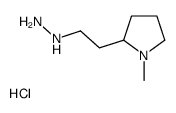 Pyrrolidine, 2-(2-hydrazinylethyl)-1-methyl-, hydrochloride (1:1) picture