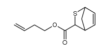 but-3-enyl 2-thiabicyclo[2.2.1]hept-5-ene-endo/exo-3-carboxylate结构式
