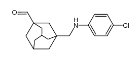 3-(4-chlorophenylaminomethyl)adamantane-1-carbaldehyde结构式