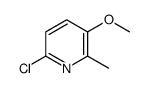 6-氯-3-甲氧基-2-甲基吡啶结构式