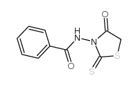 N-(4-氧代-2-硫氧代噻唑啉-3-基)-苯甲酰胺结构式