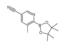5-Cyano-3-methylpyridine-2-boronic acid pinacol ester Structure