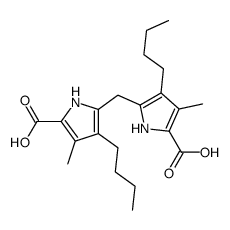 4-butyl-5-[(3-butyl-5-carboxy-4-methyl-1H-pyrrol-2-yl)methyl]-3-methyl-1H-pyrrole-2-carboxylic acid Structure