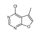 4-氯-5-甲基呋喃[2,3-d]嘧啶结构式