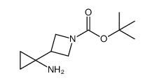 3-(1-氨基环丙基)氮杂环丁烷-1-羧酸叔丁酯结构式