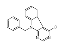 9-benzyl-4-chloropyrimido[4,5-b]indole Structure