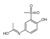N-(4-hydroxy-3-methylsulfonylphenyl)acetamide Structure