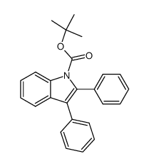 1-Boc-2,3-diphenylindole Structure