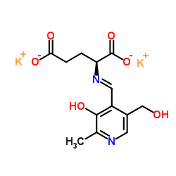 吡哆醛-L-谷氨酸二钾盐结构式
