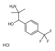 2-amino-2-methyl-1-[4-(trifluoromethyl)phenyl]propan-1-ol,hydrochloride结构式