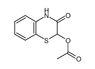 2-acetoxy-4H-benzo[1,4]thiazin-3-one结构式