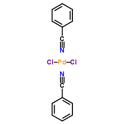 Benzonitrile-dichloropalladium (2:1) structure