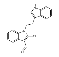 2-chloro-1-[2-(1H-indol-3-yl)-ethyl]-1H-indole-3-carbaldehyde Structure