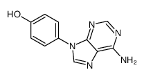 4-(6-aminopurin-9-yl)phenol结构式