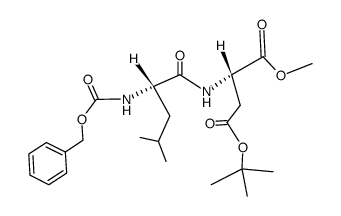 [(N-benzyloxycarbonyl)leucinyl]aspartic acid, β-tert-butyl, α-methyl ester Structure