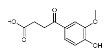 4-(4-hydroxy-3-methoxy-phenyl)-4-oxo-butyric acid结构式