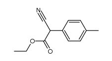 ethyl α-(4-methylphenyl)-α-cyanoacetate Structure