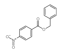 Benzoic acid, 4-nitro-,phenylmethyl ester Structure