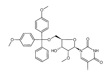 DMT-5-甲基-2'-甲氧基尿苷结构式