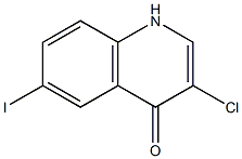 3-Chloro-6-iodo-1H-quinolin-4-one结构式