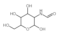 a-D-Glucopyranose,2-deoxy-2-(formylamino)- structure