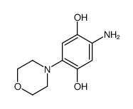 2-amino-5-morpholin-4-ylbenzene-1,4-diol Structure