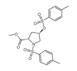 N,O-ditosyl-trans-4-hydroxy-L-proline methyl ester Structure