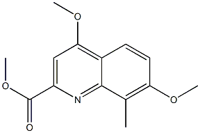 methyl 4,7-dimethoxy-8-methylquinoline-2-carboxylate Structure