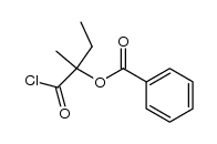 2-Benzoyloxy-2-methyl-buttersaeurechlorid Structure