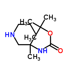 tert-butyl (3-methylpiperidin-3-yl)carbamate Structure