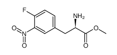 (R)-4-fluoro-3-nitrophenylalanine methyl ester结构式